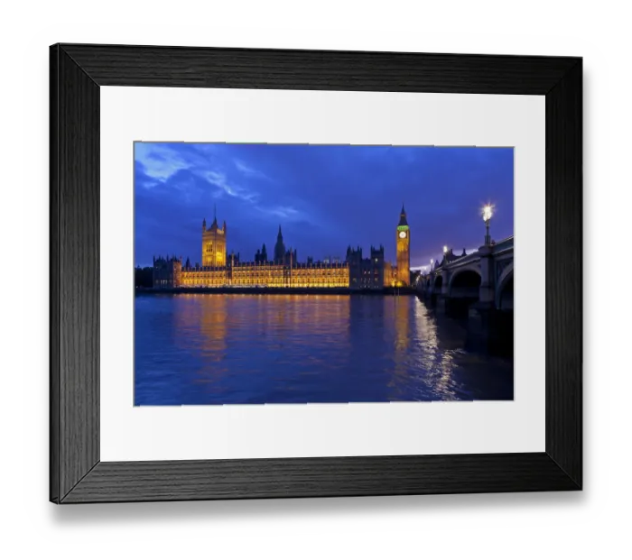 Framed Print : Houses of Parliament and Big Ben at dusk, London, England, United Kingdom, Europe Framed Print : Houses of Parliament and Big Ben at dusk, London, England, United Kingdom, Europe