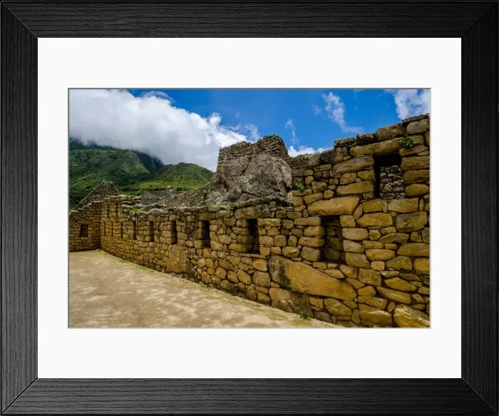 Framed Print : Machu Picchu Stone Buildings, Cusco, Peru Framed Print : Machu Picchu Stone Buildings, Cusco, Peru