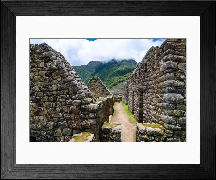 Framed Print : Machu Picchu, Ancient Quarters