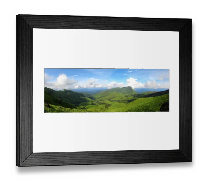 Framed Print : Western ghats around Kudremukh peak Framed Print : Western ghats around Kudremukh peak