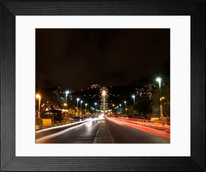 Framed Print : Baha i Temple at night Framed Print : Baha i Temple at night