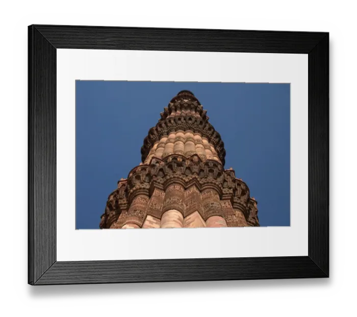 Framed Print : Storeys of Qutb Minar Framed Print : Storeys of Qutb Minar