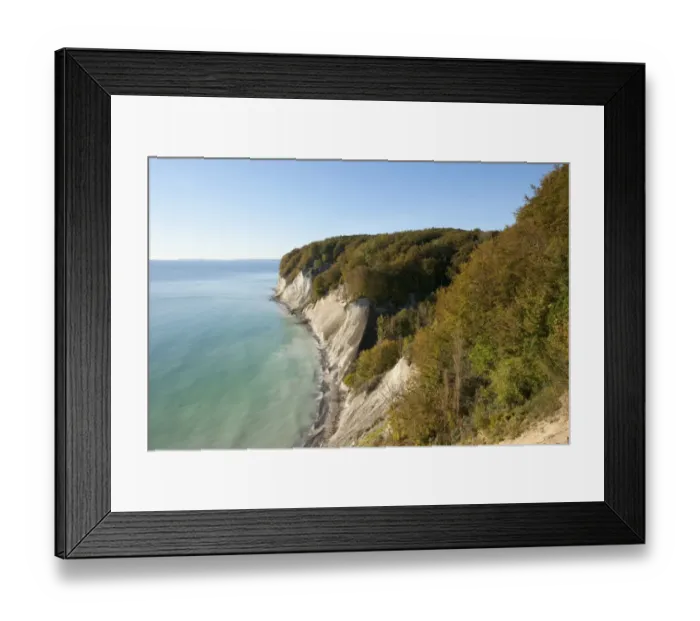 Framed Print : Baltic Sea, chalk cliffs and beech forest, Common beech trees -Fagus sylvatica-, in autumn, Jasmund National Park, Mecklenburg-Vorpommern, Germany Framed Print : Baltic Sea, chalk cliffs and beech forest, Common beech trees -Fagus sylvatica-, in autumn, Jasmund National Park, Mecklenburg-Vorpommern, Germany