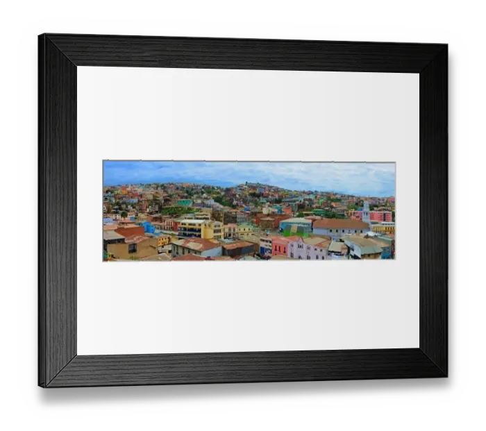 Framed Print : Valparaiso Panorama Framed Print : Valparaiso Panorama
