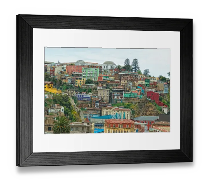 Framed Print : Unesco World Heritage Site Valparaiso