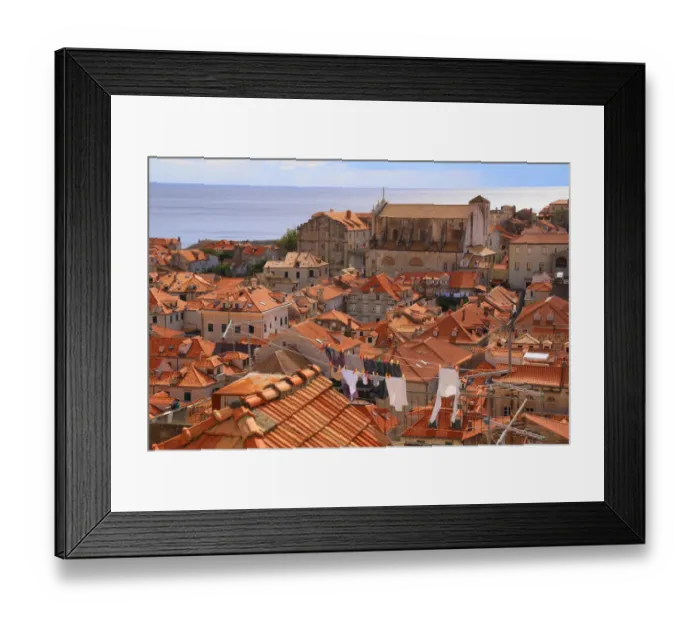 Framed Print : Dubrovnik Skyline Framed Print : Dubrovnik Skyline