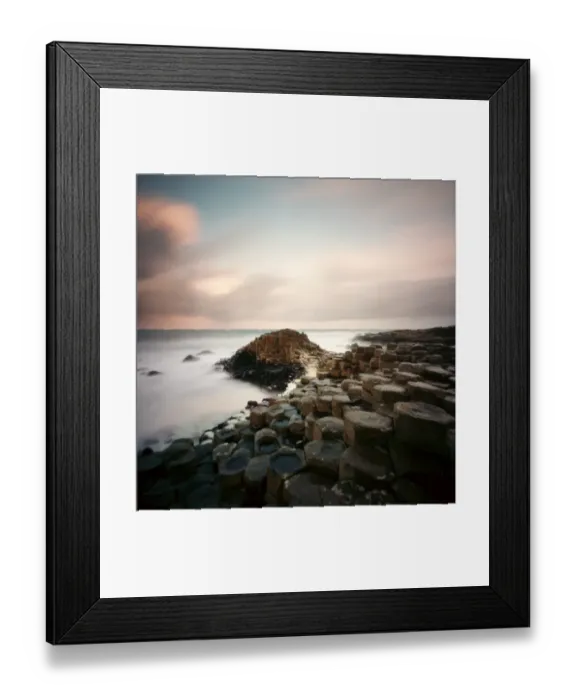 Framed Print : Sunrise at Giant Causeway Framed Print : Sunrise at Giant Causeway
