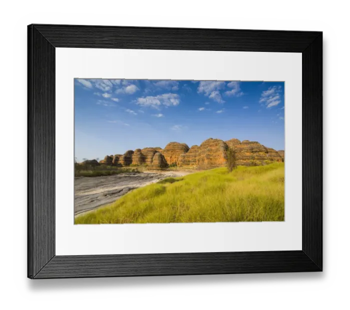 Framed Print : Bungle Bungles, beehive-shaped sandstone towers, Purnululu National Park, UNESCO World Heritage Site, Eastern Kimberleys, Western Australia Framed Print : Bungle Bungles, beehive-shaped sandstone towers, Purnululu National Park, UNESCO World Heritage Site, Eastern Kimberleys, Western Australia