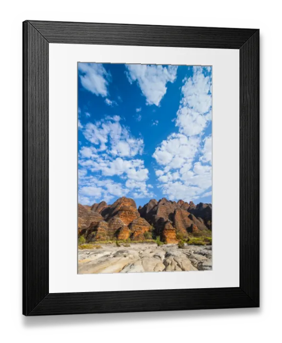 Framed Print : Bungle Bungles, beehive-shaped sandstone towers, Purnululu National Park, UNESCO World Heritage Site, Eastern Kimberleys, Western Australia Framed Print : Bungle Bungles, beehive-shaped sandstone towers, Purnululu National Park, UNESCO World Heritage Site, Eastern Kimberleys, Western Australia