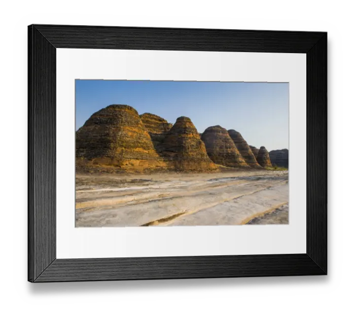 Framed Print : Bungle Bungles, beehive-shaped sandstone towers, Purnululu National Park, UNESCO World Heritage Site, Eastern Kimberleys, Western Australia
