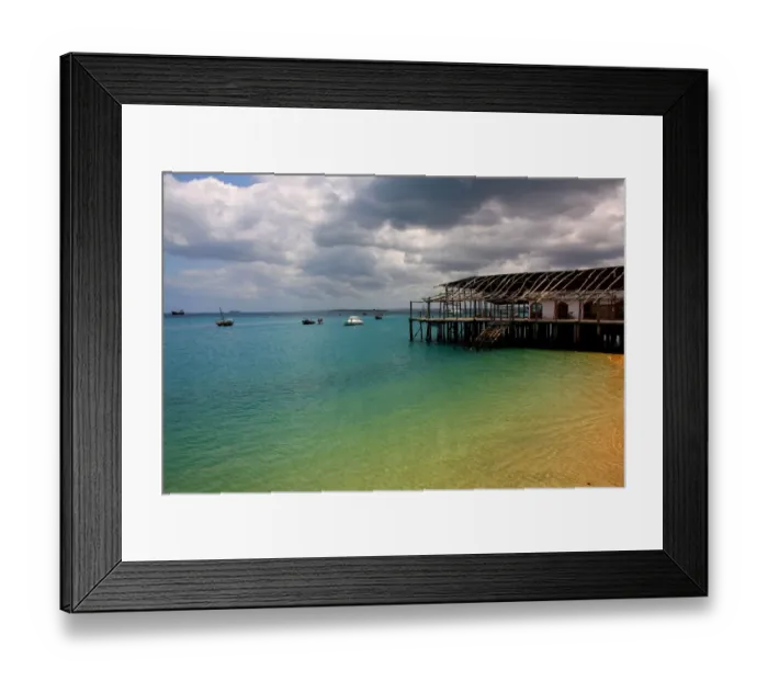Framed Print : Stone Town Pier Framed Print : Stone Town Pier