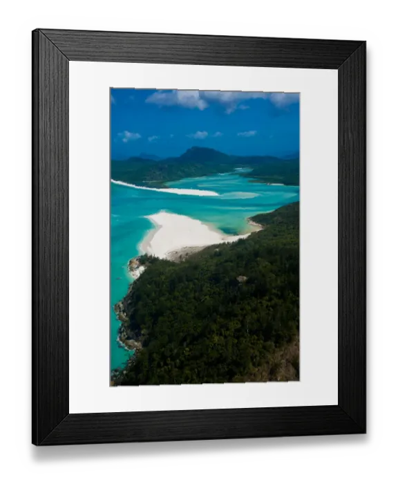 Framed Print : Aerial view of Whitehaven in the Whitsunday Islands, Queensland, Australia Framed Print : Aerial view of Whitehaven in the Whitsunday Islands, Queensland, Australia