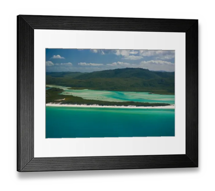 Framed Print : Aerial view of Whitehaven in the Whitsunday Islands, Queensland, Australia Framed Print : Aerial view of Whitehaven in the Whitsunday Islands, Queensland, Australia