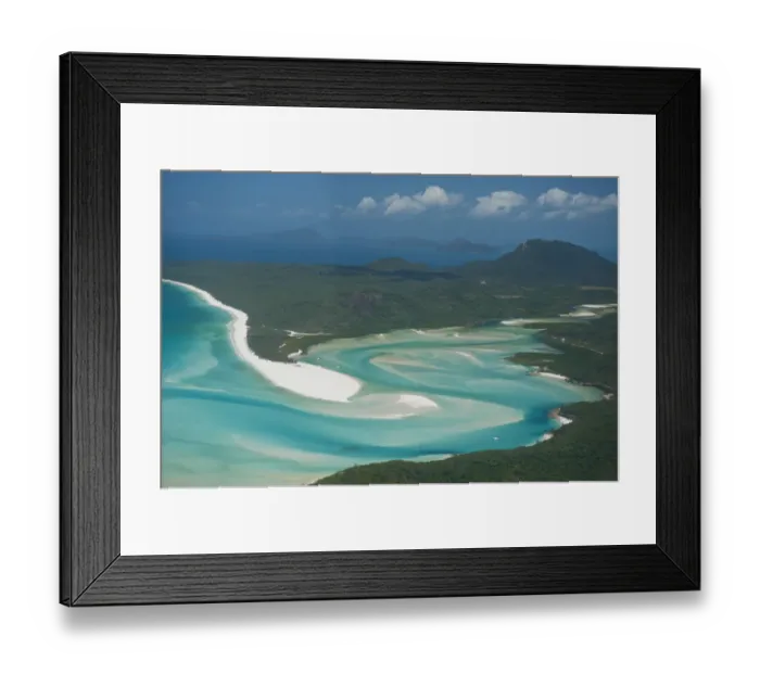 Framed Print : Aerial view of Whitehaven in the Whitsunday Islands, Queensland, Australia Framed Print : Aerial view of Whitehaven in the Whitsunday Islands, Queensland, Australia