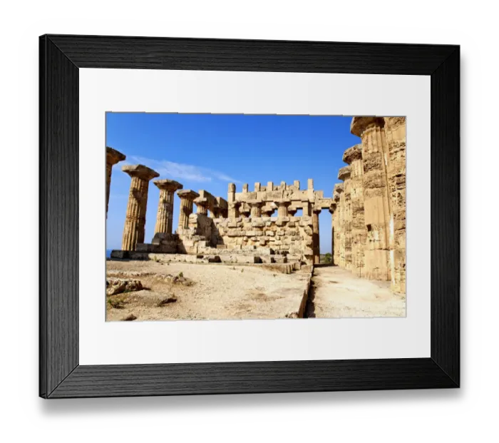 Framed Print : Hera temple in Selinunte Framed Print : Hera temple in Selinunte