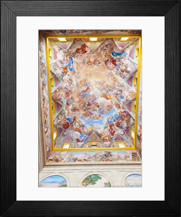 Framed Print : Painting in Castle Escorial near Madrid Spain Framed Print : Painting in Castle Escorial near Madrid Spain
