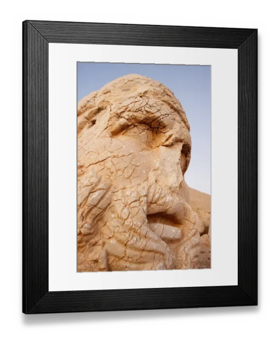 Framed Print : Head of mysterious statue Framed Print : Head of mysterious statue