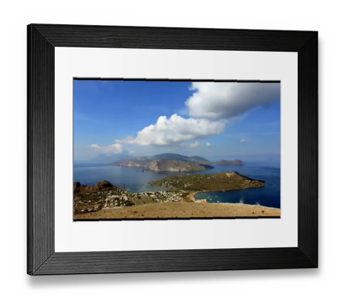 Framed Print : Aeolian Islands panorama Framed Print : Aeolian Islands panorama