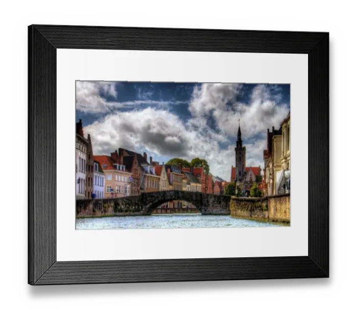 Framed Print : Bruges canal tour Framed Print : Bruges canal tour