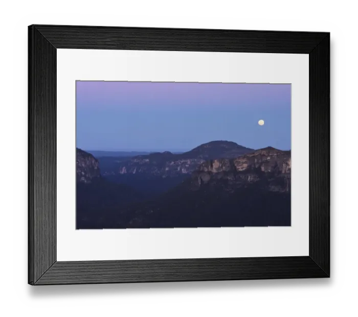 Framed Print : Moonrise over the Grose Valley Framed Print : Moonrise over the Grose Valley