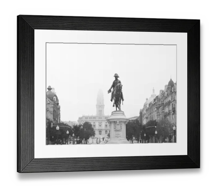 Framed Print : Equestrian statue of Pedro IV in Porto Framed Print : Equestrian statue of Pedro IV in Porto