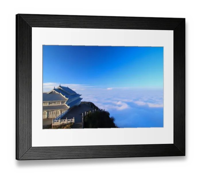 Framed Print : On the Golden Summit of Emei Shan Framed Print : On the Golden Summit of Emei Shan