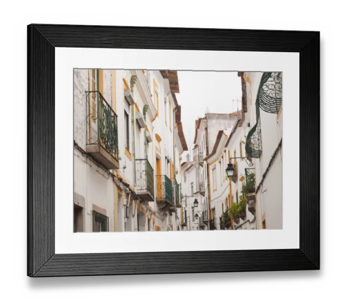 Framed Print : Charming houses of Evora Framed Print : Charming houses of Evora