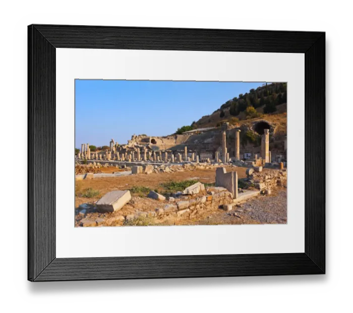 Framed Print : Ancient ruins in Ephesus Turkey Framed Print : Ancient ruins in Ephesus Turkey