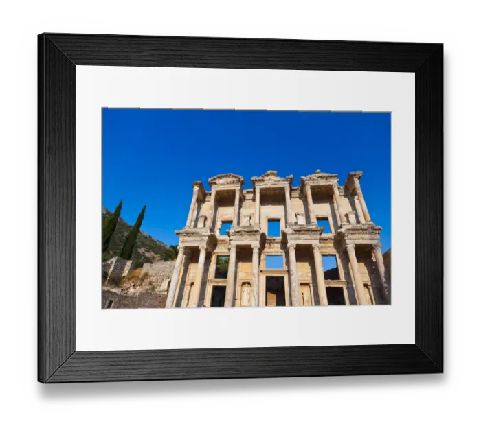 Framed Print : Ancient Celsius Library in Ephesus Turkey Framed Print : Ancient Celsius Library in Ephesus Turkey