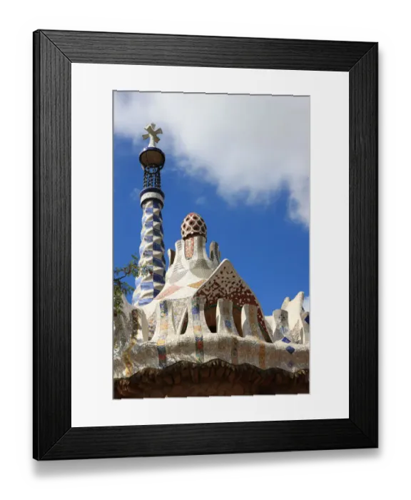 Framed Print : Gaudis Park Guell, Barcelona, Spain Framed Print : Gaudis Park Guell, Barcelona, Spain