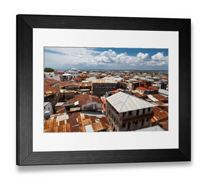 Framed Print : Stone Town Framed Print : Stone Town