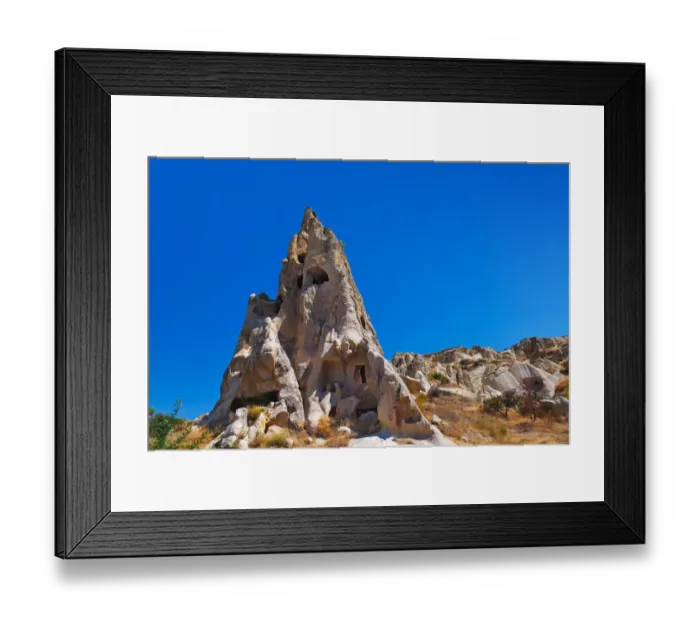 Framed Print : Uchisar cave city in Cappadocia Turkey Framed Print : Uchisar cave city in Cappadocia Turkey