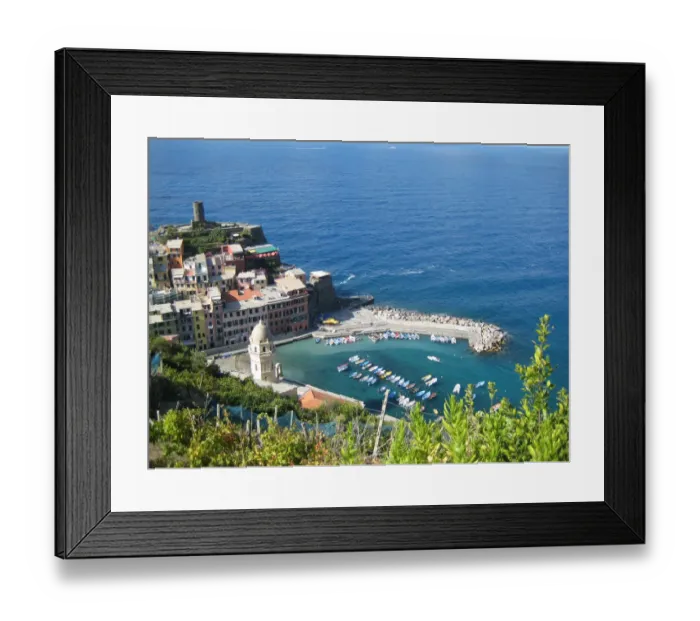 Framed Print : Picturesque harbor on Italian riviera Framed Print : Picturesque harbor on Italian riviera