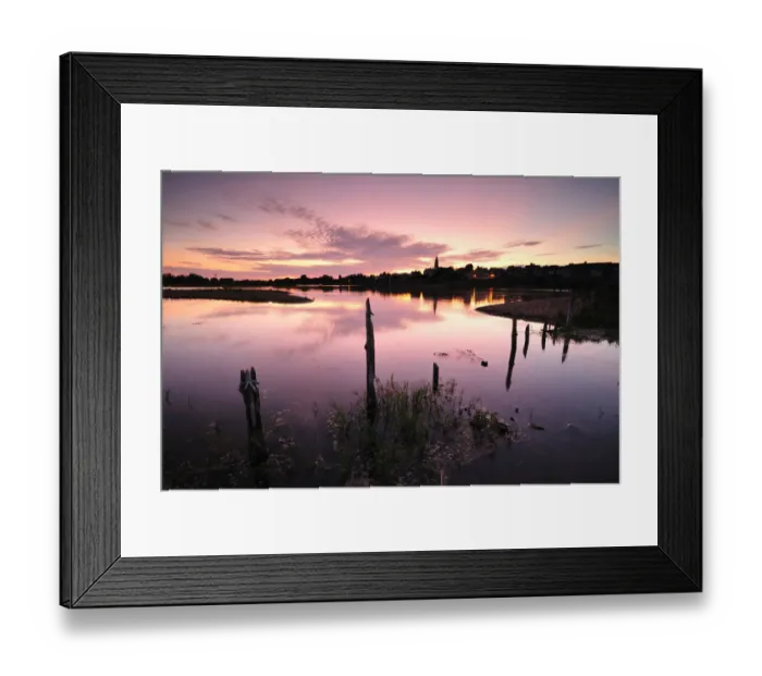 Framed Print : Valley of the French river Loire during sunset