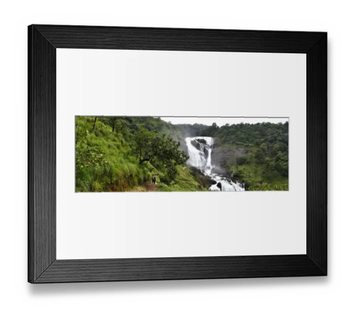 Framed Print : Mallalli Falls - Panoramic View Framed Print : Mallalli Falls - Panoramic View