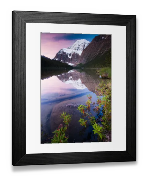 Framed Print : Mt. Edith Cavell, Jasper National Park, Canada Framed Print : Mt. Edith Cavell, Jasper National Park, Canada