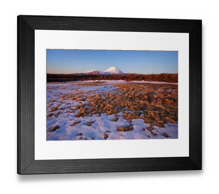 Framed Print : Mt Ngauruhoe volcano at sunset Framed Print : Mt Ngauruhoe volcano at sunset