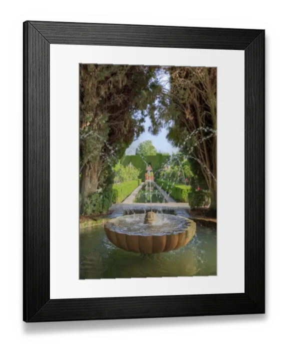 Framed Print : Alhambra Palace complex courtyard Framed Print : Alhambra Palace complex courtyard