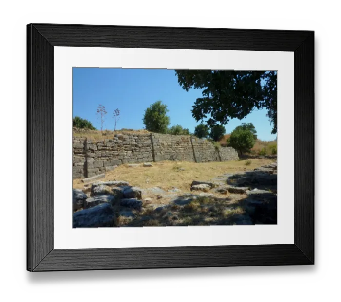 Framed Print : The mighty walls of the city of Troy