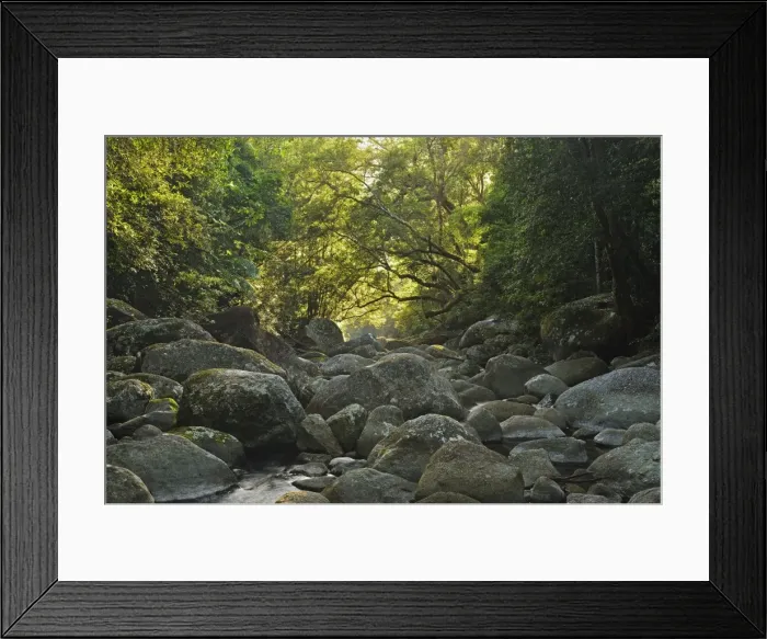 Framed Print : Boulders in Mossman Gorge Framed Print : Boulders in Mossman Gorge
