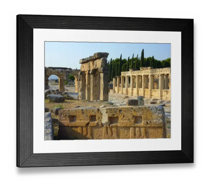 Framed Print : An ancient street in Hierapolis Framed Print : An ancient street in Hierapolis