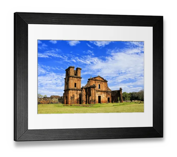 Framed Print : Ruins of Jesuit reduction of Sao Miguel Framed Print : Ruins of Jesuit reduction of Sao Miguel
