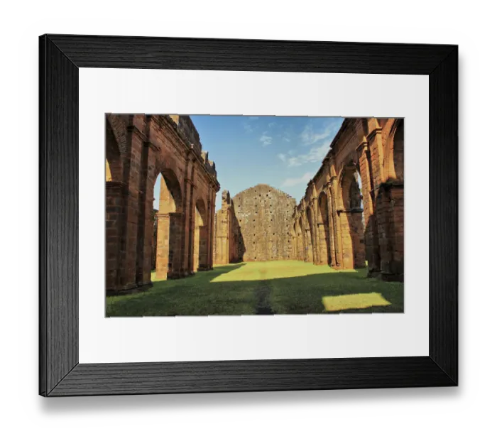 Framed Print : Ruins of Jesuit reduction of Sao Miguel Framed Print : Ruins of Jesuit reduction of Sao Miguel