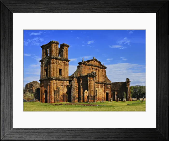 Framed Print : Ruins of Jesuit reduction of Suo Miguel Framed Print : Ruins of Jesuit reduction of Suo Miguel