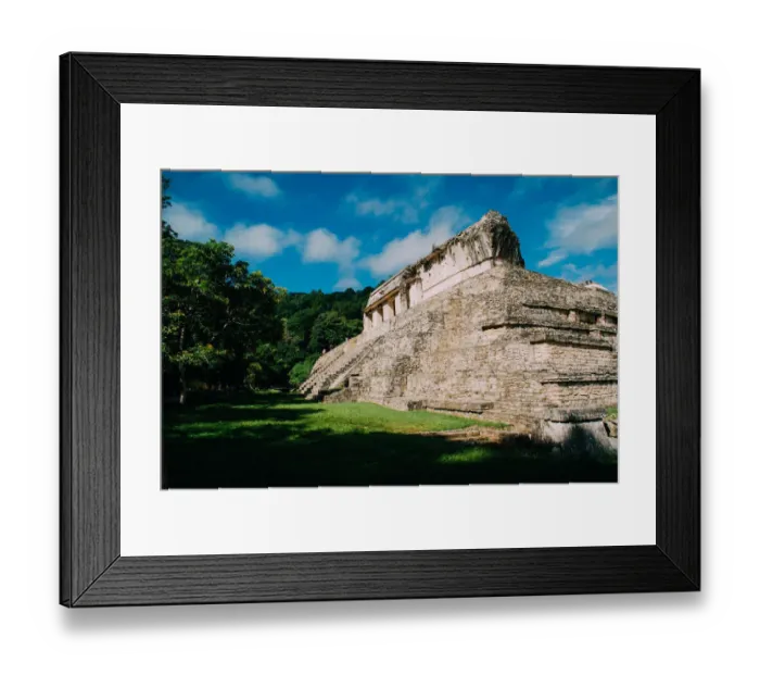 Framed Print : Mayan pyramid in Palenque, Mexico Framed Print : Mayan pyramid in Palenque, Mexico