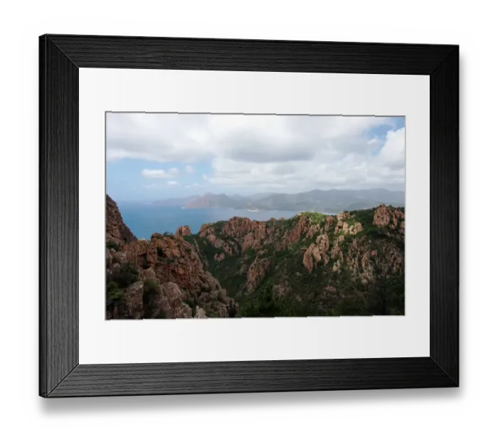 Framed Print : Calanques de Piana landscape Framed Print : Calanques de Piana landscape