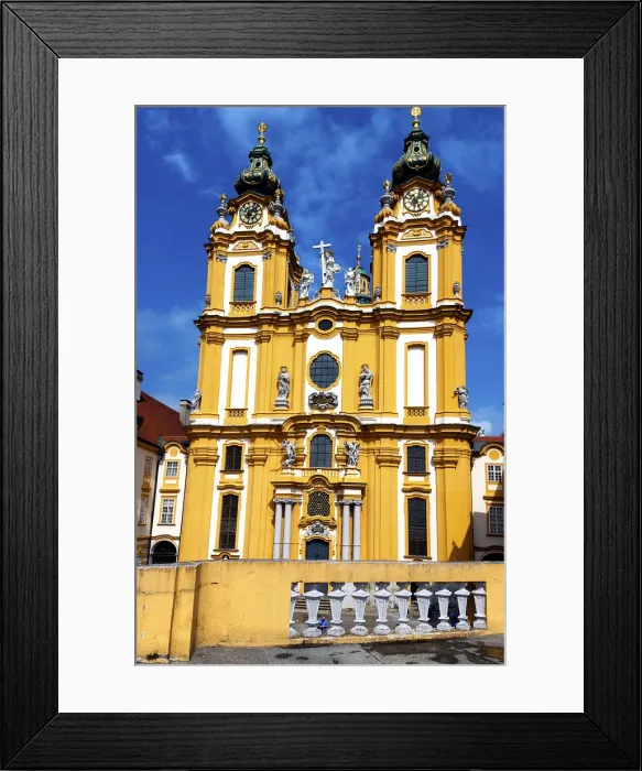 Framed Print : Facade Front Melk Abbey, Austria Framed Print : Facade Front Melk Abbey, Austria