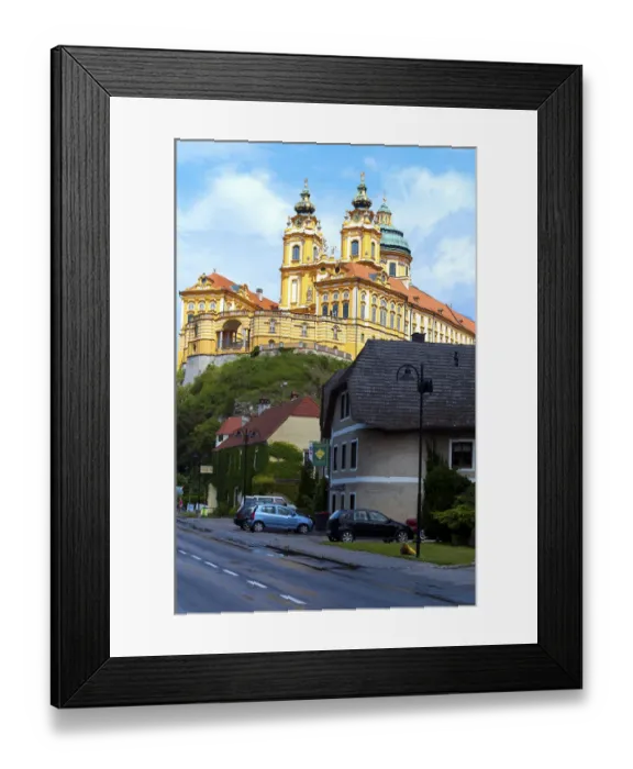 Framed Print : Benedictine Abbey of Melk, Austria Framed Print : Benedictine Abbey of Melk, Austria