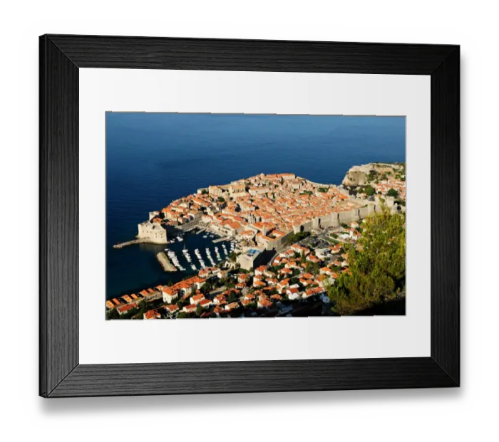 Framed Print : Dubrovnik from above Framed Print : Dubrovnik from above