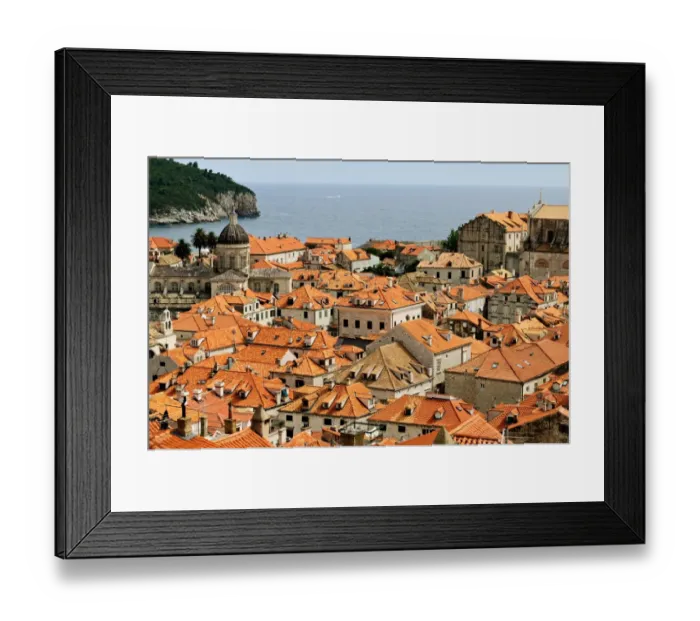 Framed Print : Roofs of Dubrovnik Framed Print : Roofs of Dubrovnik